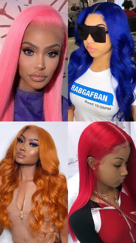 13x4 Frontal Colored Wigs